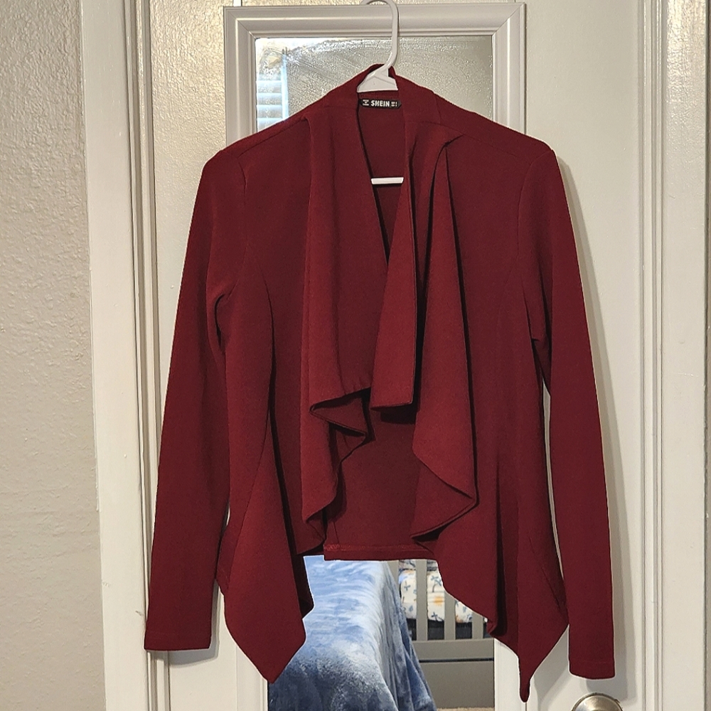 SHEIN Burgandy blazer Size S